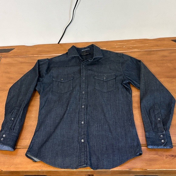 Banana Republic Other - Banana Republic Dark Blue Denim Shirt Size Small